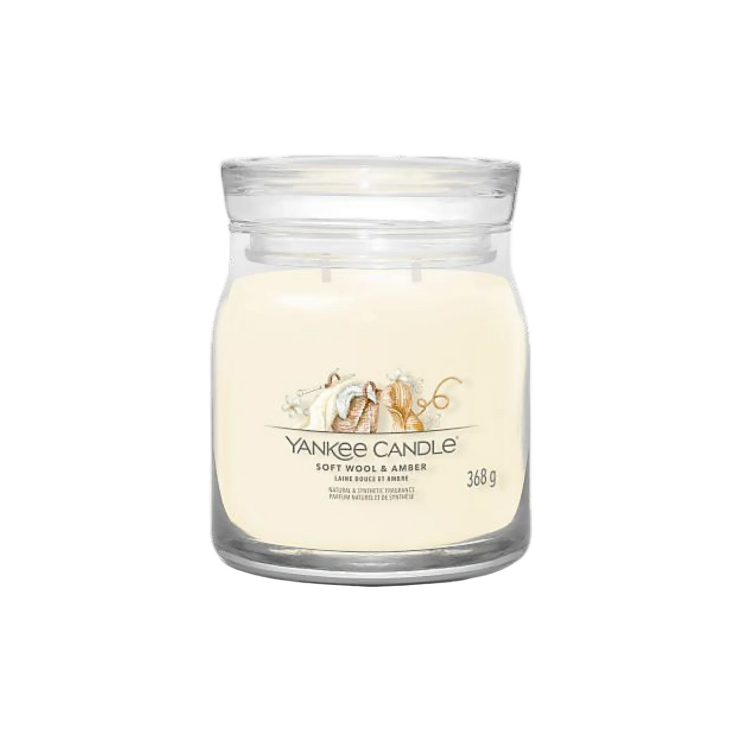 Yankee Candles Yankee Soft Wool & Amber Scented Candle - Buy in Pakistan | Perfume Daddy