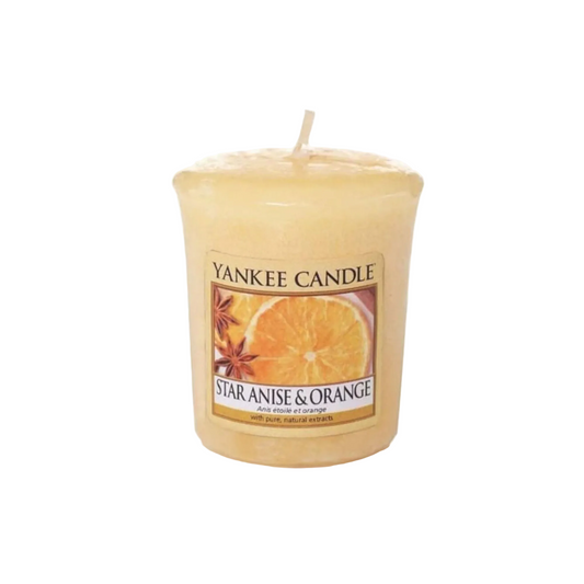 Yankee Candles Yankee Star Anise & Orange Scented Candle 49gm - Buy in Pakistan | Perfume Daddy