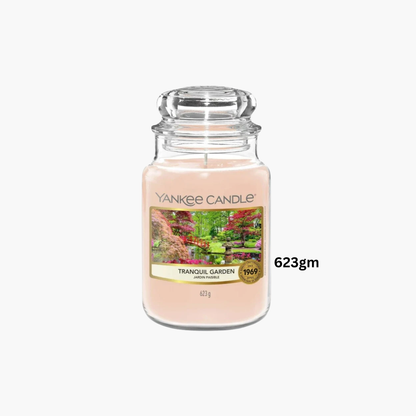 Yankee Candles Yankee Tranquil Garden Scented Candle Side View