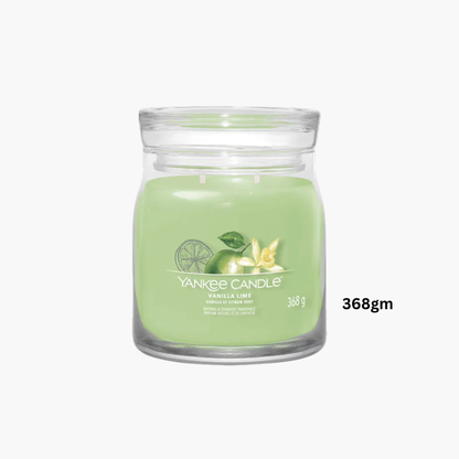 Yankee Candles Yankee Vanilla Lime Scented Candle Side View