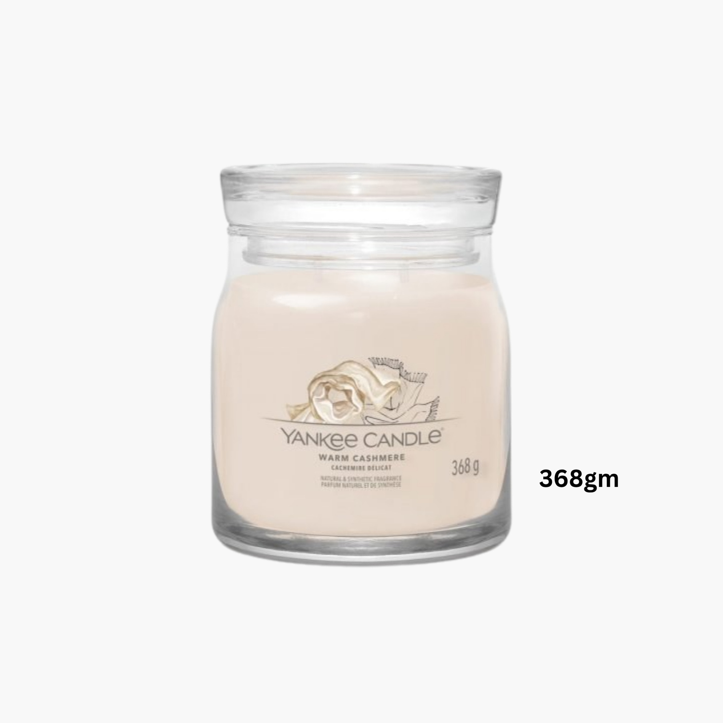 Yankee Candles Yankee Warm Cashmere Scented Candle Side View