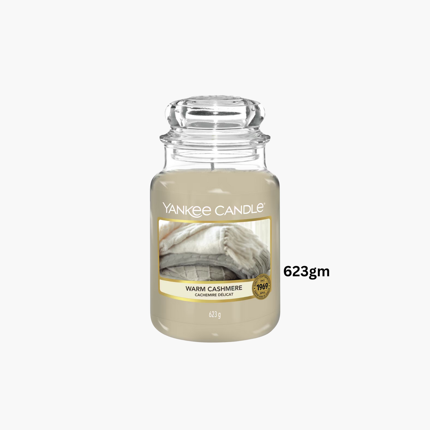 Yankee Candles Yankee Warm Cashmere Scented Candle Unboxed View
