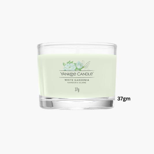 Yankee Candles Yankee White Gardenia Scented Candle Bottle and Packaging