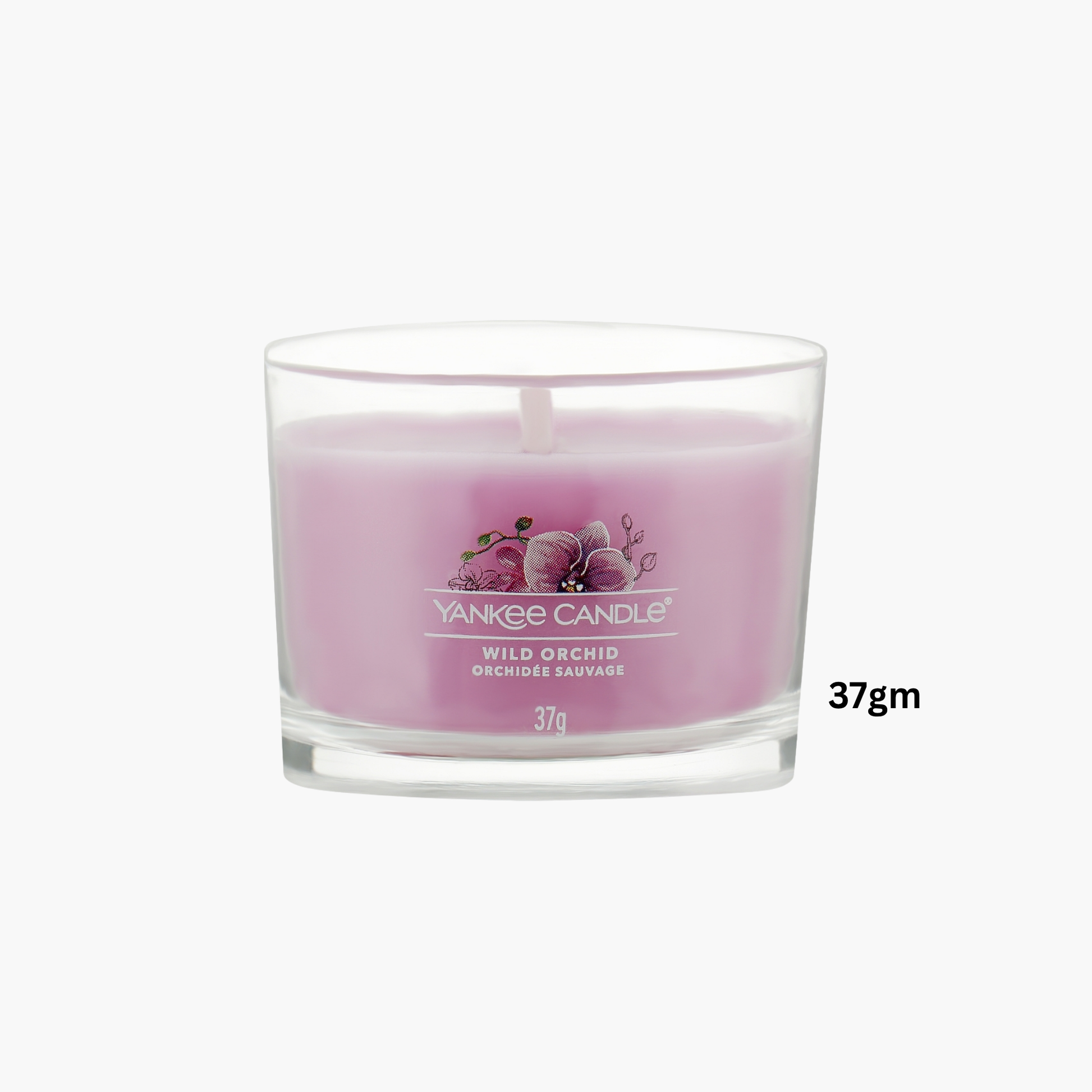 Yankee Candles Yankee Wild Orchid Scented Candle Bottle and Packaging