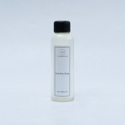 Candle Wick Store Fresh Linen Breeze Diffuser Refill Oil 120ml Fragrance Notes and Details