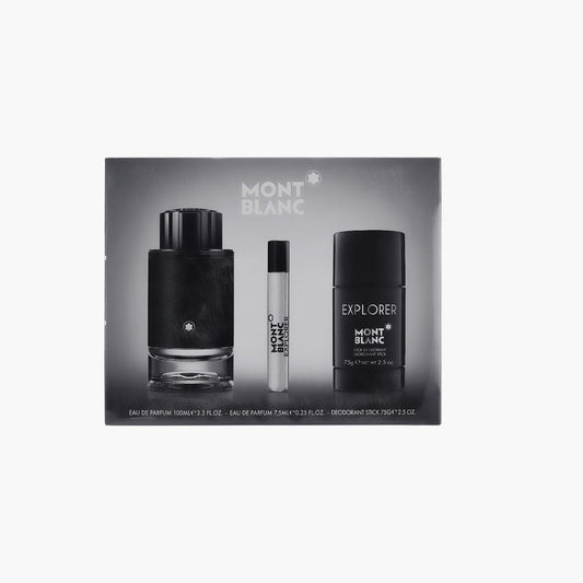 Mont Blanc Explorer Men 3 Piece Gift Set