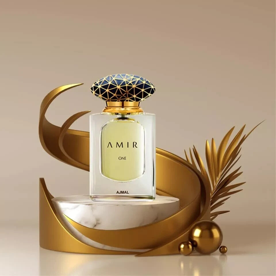 Ajmal Amir One Eau De Parfum Unisex 50ml Bottle and Packaging